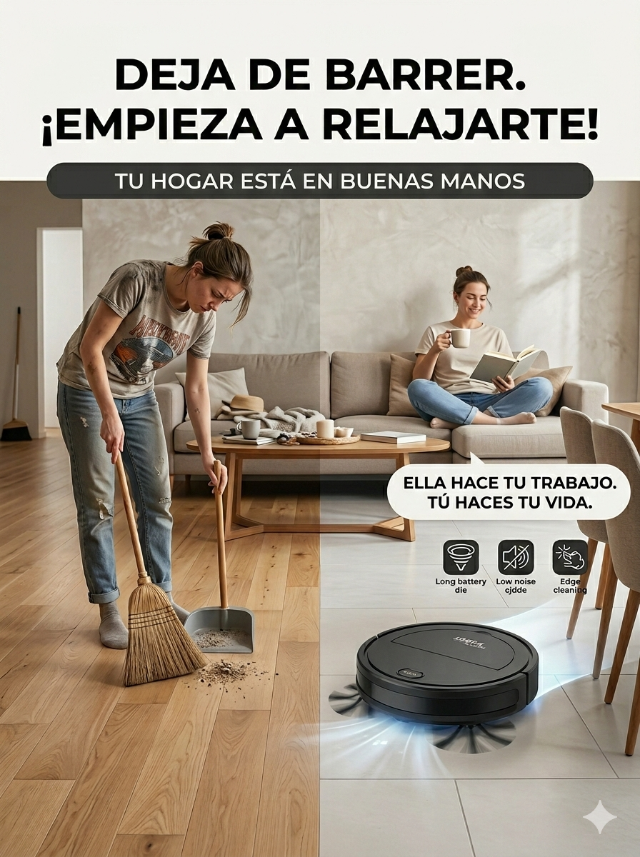 Aspiradora Robot para Limpieza Diaria
