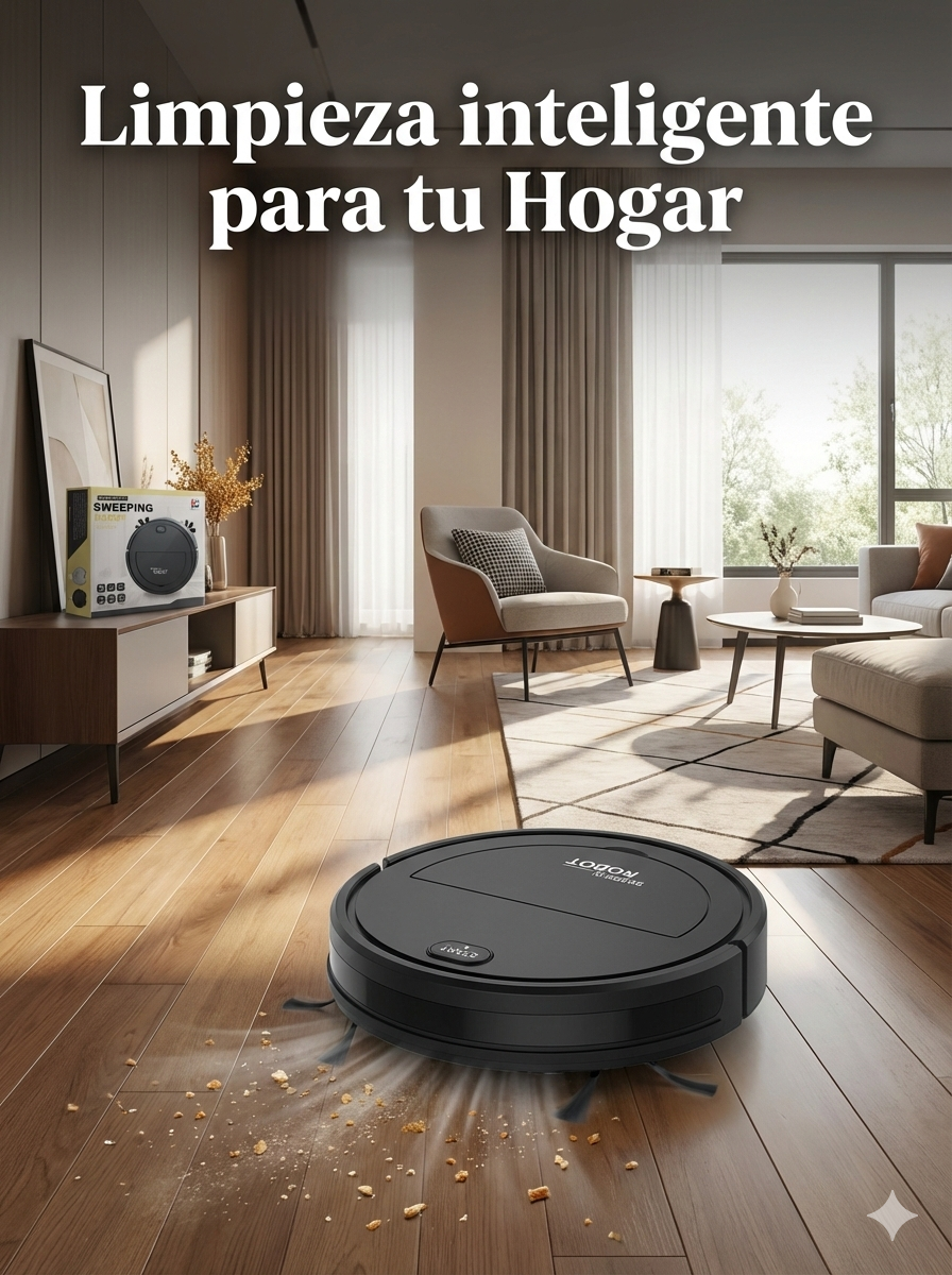 Aspiradora Robot para Limpieza Diaria