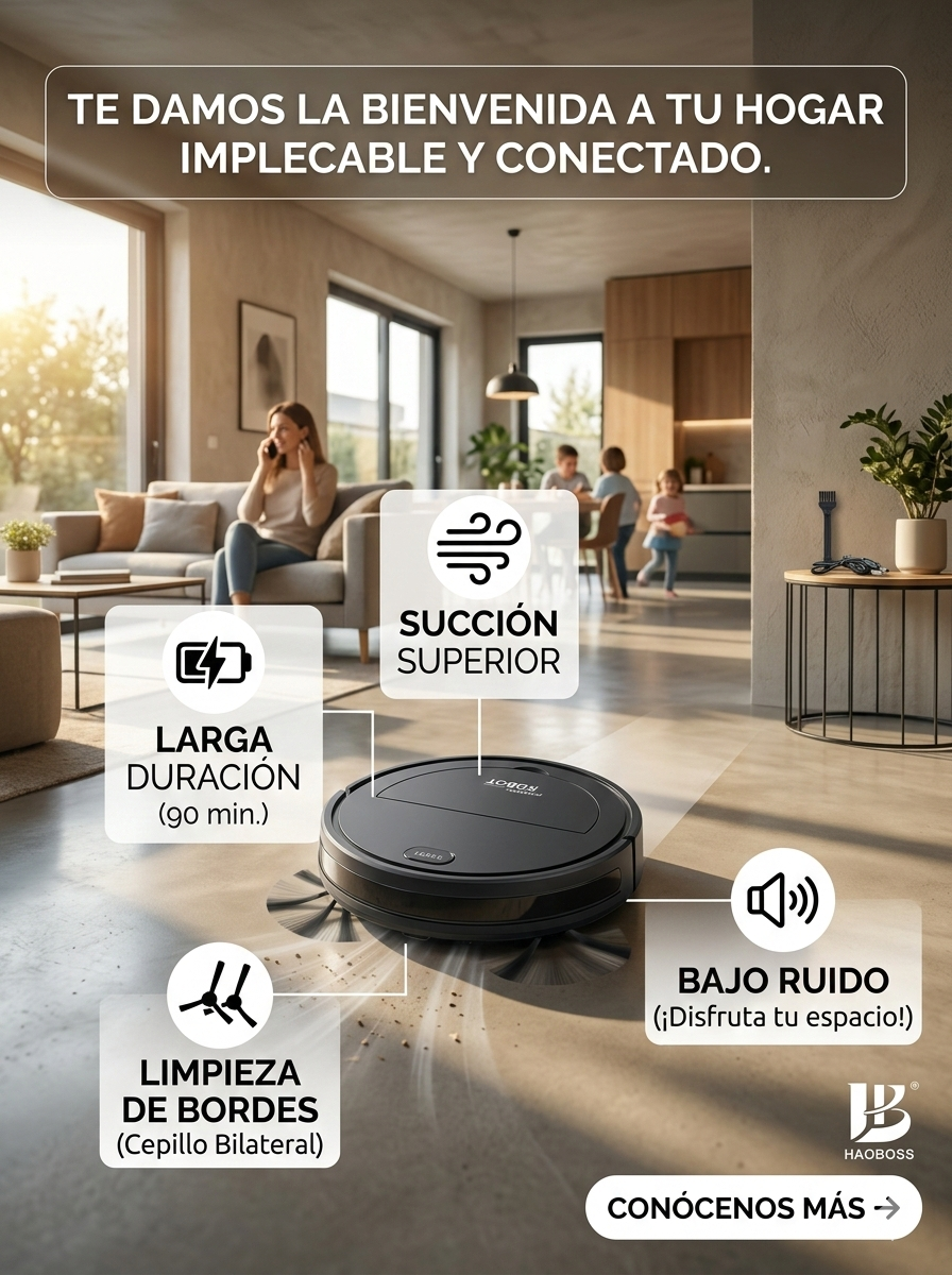 Aspiradora Robot para Limpieza Diaria