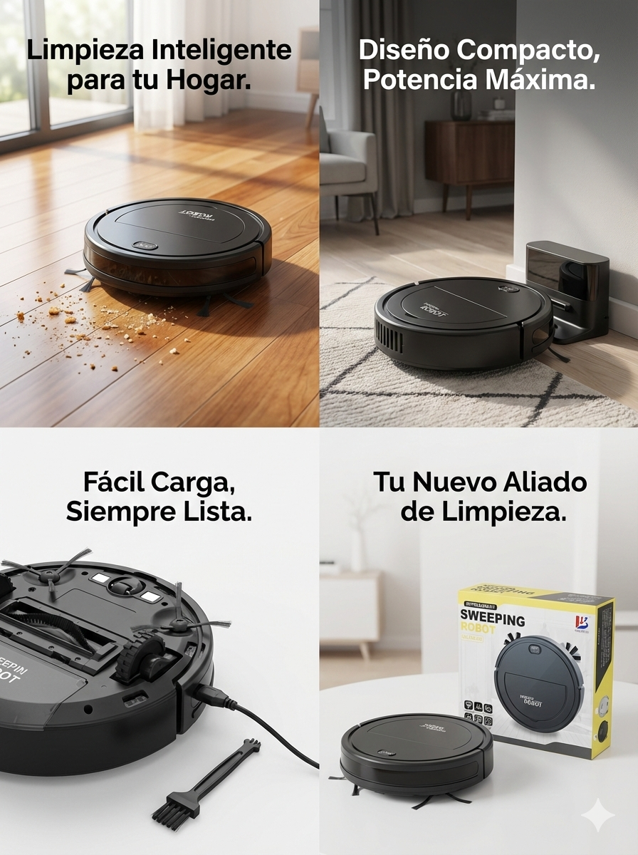 Aspiradora Robot para Limpieza Diaria